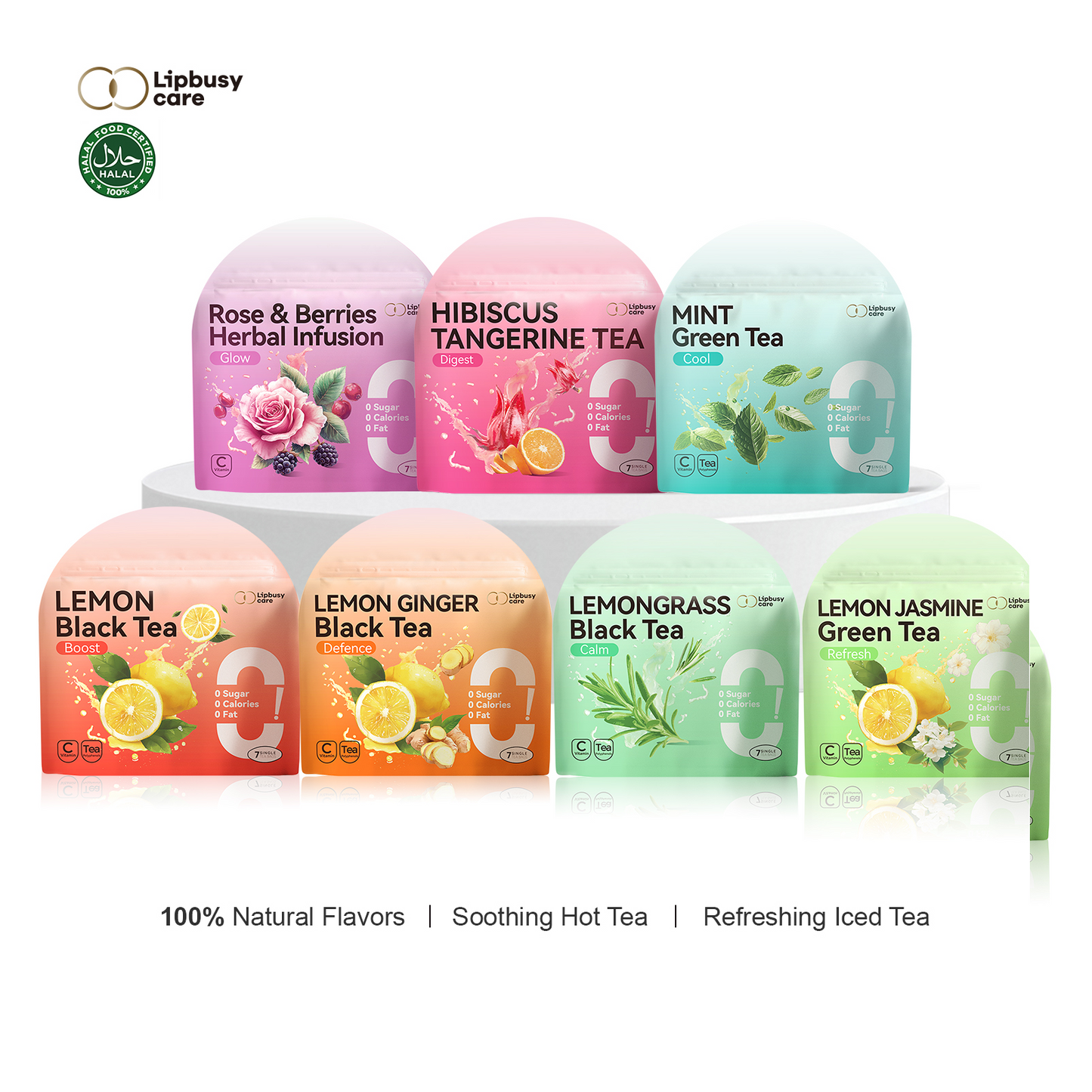 Naturally Biodegradable Tea Bags - Natural Whole Leaf Herbal & Green Tea