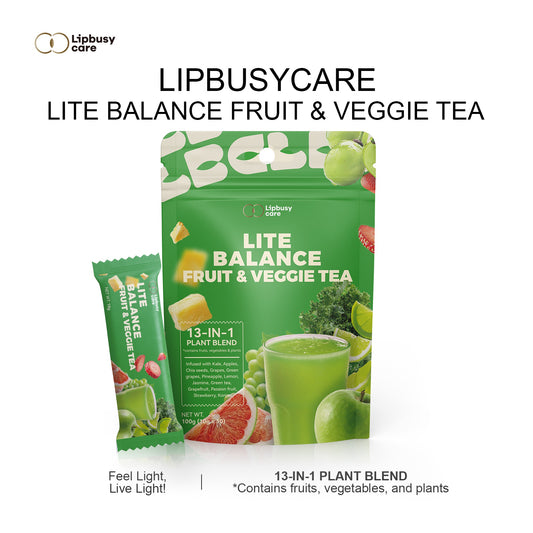 Lipbusycare™ Fiber Drink: The Natural Debloat Tea (13-in-1 Superfood Blend)