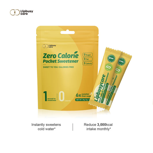 Natural Zero Calorie Pocket Sweetener - Healthy Sugar Substitute for Coffee, Tea & Baking
