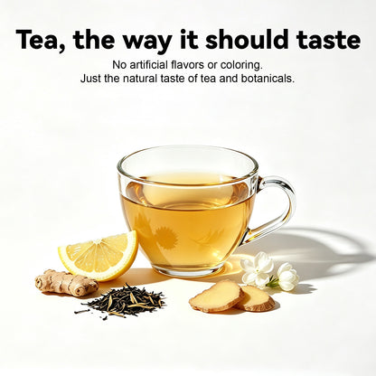 LIPBUSYCARE Halal-Certified Tea Bags, 7 Sachets - 7 Blends with Organic Tea-Garden Sourcing