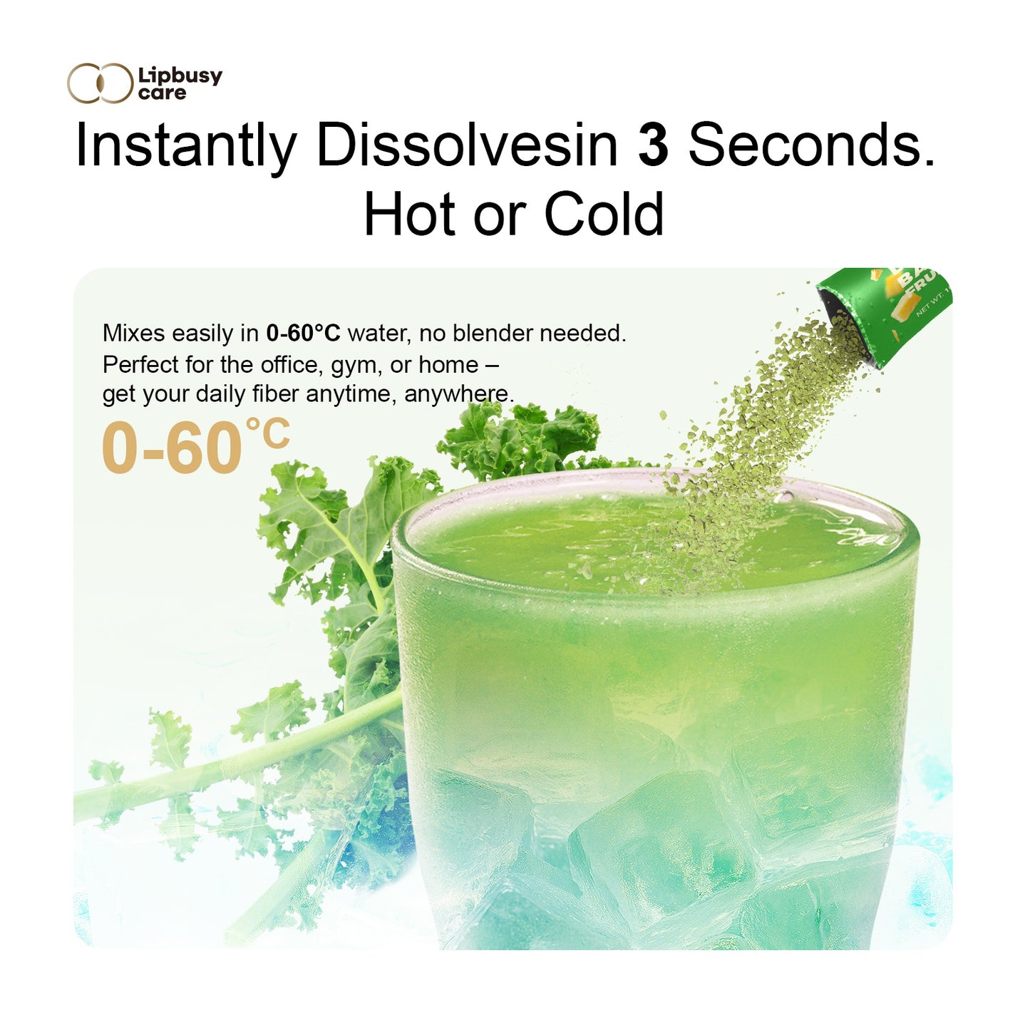 Lipbusycare™ Fiber Drink: The Natural Debloat Tea (13-in-1 Superfood Blend)