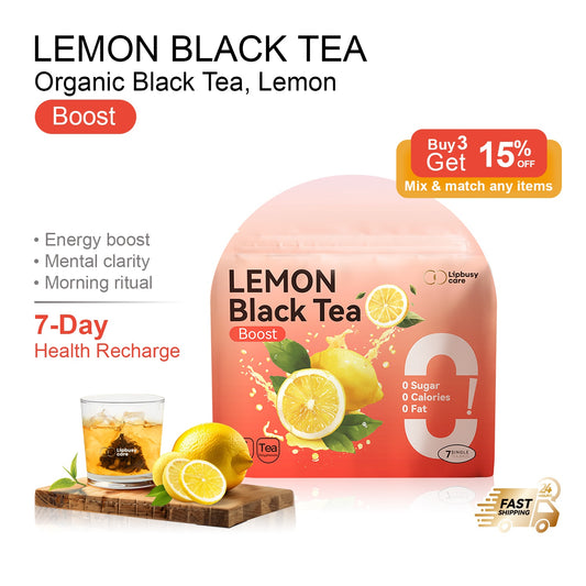 Lipbusycare Lemon Black Tea Bag – ชาดำคลาสสิกผสมเลมอนทวิสต์